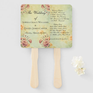 Fans van het huwelijksprogramma handwaaier