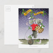 Fans van het Merry Xmas football Feestdagenkaart (Voorkant / Achterkant)