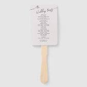 Fans voor Boho Wedding. Handwaaier (Voorkant)