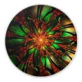 fansy fractal fleur ceramique bouton (Devant)