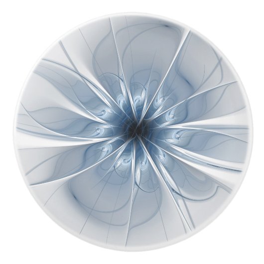 fansy fractal fleur ceramique bouton (Devant)