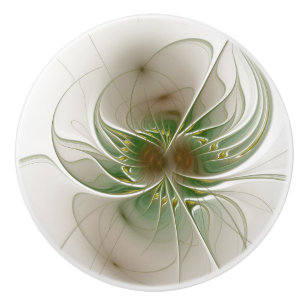 fansy fractal fleur ceramique bouton