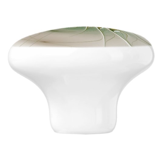 fansy fractal fleur ceramique bouton (Côté)