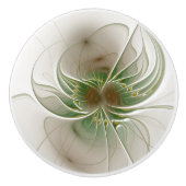 fansy fractal flower keramische knop (Voorkant)