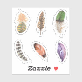 Fansy veer Voor scrapbooking Modieuze vogels Sticker
