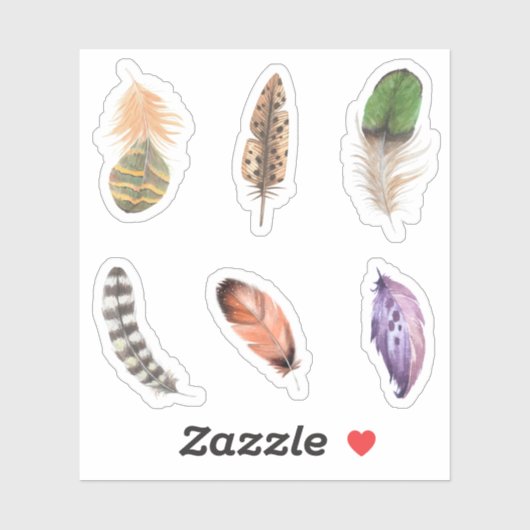 Fansy veer Voor scrapbooking Modieuze vogels Sticker (Vel)