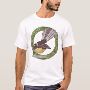 Fantail New Zealand Bird T-shirt