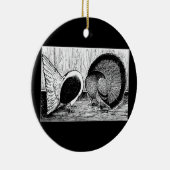 Fantail Pair Keramisch Ornament (Rechts)