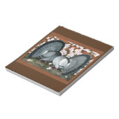 Fantail Pigeons Matched Pair Notitieblok (Gedraaid)