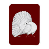 Fantail: wit magneet (Verticaal)
