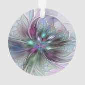 Fantaisie Abstraite Moderne Fleur Fractale Colorée (dos)