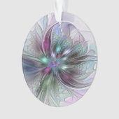 Fantaisie Abstraite Moderne Fleur Fractale Colorée (devant)