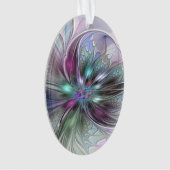 Fantaisie Abstraite Moderne Fleur Fractale Colorée (devant)