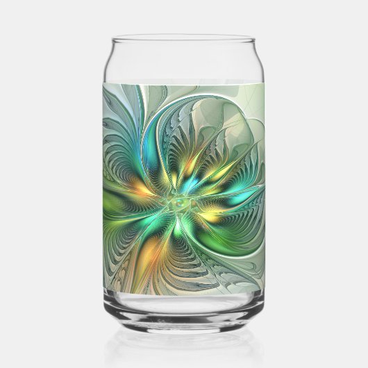 Fantaisie Abstraite Moderne Fleur Fractale Colorée (Recto)