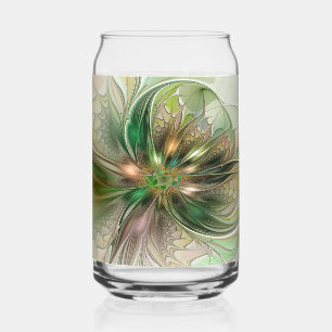 Fantaisie Abstraite Moderne Fleur Fractale Colorée