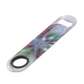 Fantaisie Abstraite Moderne Fleur Fractale Colorée (Devant angulaire)