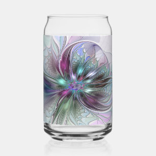 Fantaisie Abstraite Moderne Fleur Fractale Colorée