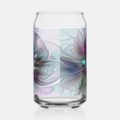Fantaisie Abstraite Moderne Fleur Fractale Colorée (Droite)