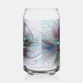 Fantaisie Abstraite Moderne Fleur Fractale Colorée (Gauche)