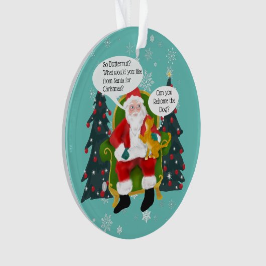 Fantaisie Chat Jaune Visite Père Noël Custom Chris (devant)
