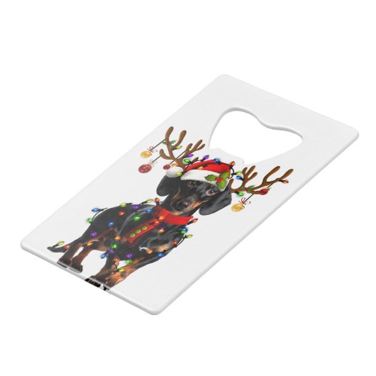 Fantaisie Dachshund Christmas Reindeer Christmas L (Dos Angle)