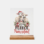 Fantaisie de la ferme de Noël mouton art du mot (Recto)