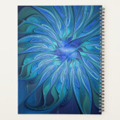 Fantaisie de motif de fleur bleue, art fractal abs (Dos)