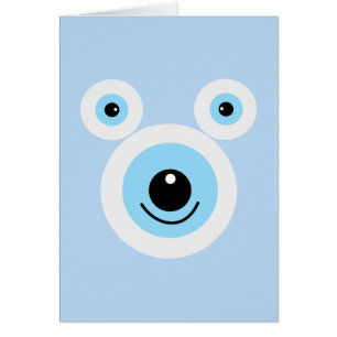 Fantaisie face d'ours blanc