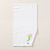 Fantaisie Floral Blanc  (Serviette à main)