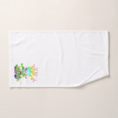 Fantaisie Floral Blanc  (Serviette à main)