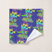 Fantaisie Floral Bleu (Gant de toilette)