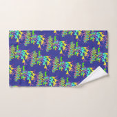 Fantaisie Floral Bleu (Serviette à main)