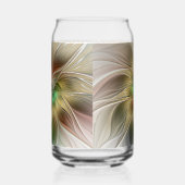 Fantaisie florale avec abstrait fractal moderne or (Gauche)