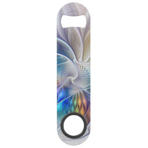 Fantaisie florale, fleur fractale abstraite coloré