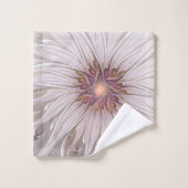 Fantaisie Florale, Fleur Pastel Moderne Abstraite (Gant de toilette)