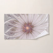 Fantaisie Florale, Fleur Pastel Moderne Abstraite (Serviette à main)