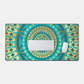 Fantaisie Mandala Bleu Or (Clavier et souris)