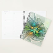 Fantaisie Moderne Abstraite Fleur Fractale Colorée (Devant avec enveloppe)