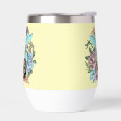 Fantaisie Pastel Chat Féerique Tigré Floral (Gauche)