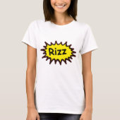 Fantaisie T-shirt blanc féminin "Rizz" - Humour Ge (Devant)