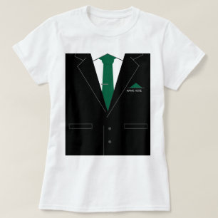 Fantaisie T-shirt noir costume et Cravate Nom du t