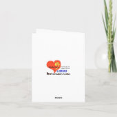 Fantaisie tranche de Pizza carte de Noël (Dos)