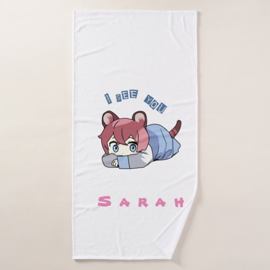 Fantart Anime leuke meid Bad Handdoek (Badhanddoek)