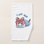 Fantart Anime mignon caractère fille (Serviette à main)