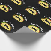 Fantas-taco Funny Fantastic Taco Pun Dark BG Cadeaupapier (Hoek)