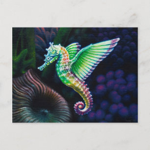 Fantasea, gevlekte regenboogzeepaardjes briefkaart