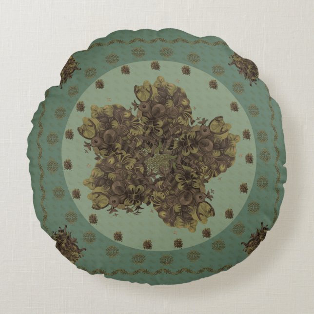 Fantasía Barroca Rond Kussen (Voorkant)