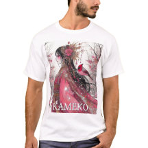 Fantasie Anime Manga Meisje Kameko Tshirt Custom