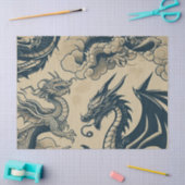 Fantasie Antieke Draken Tissuepapier (Craft)