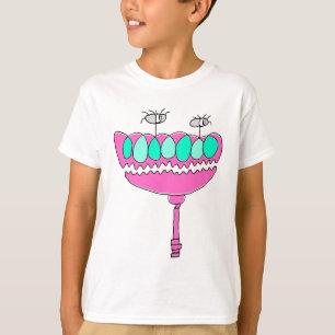 Fantasie antropomorfe monstertekening t-shirt